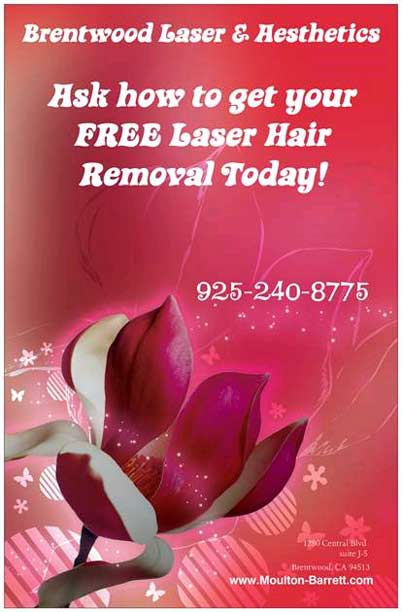 Ask how to get your FREE laser hair removal today! 925-240-8775