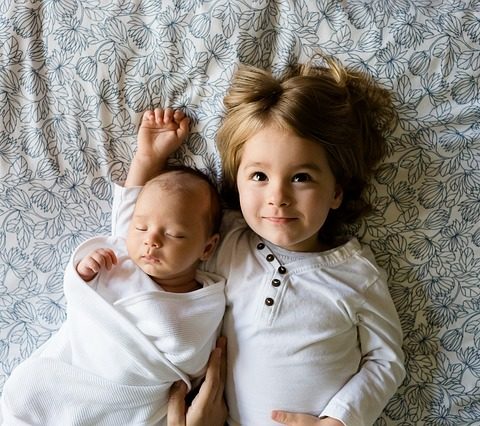 Cute little siblings