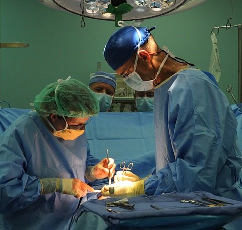 Doctors during a surgery